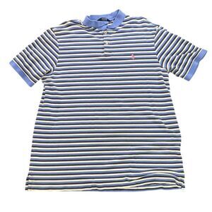 Striped Blue Polo Shirt